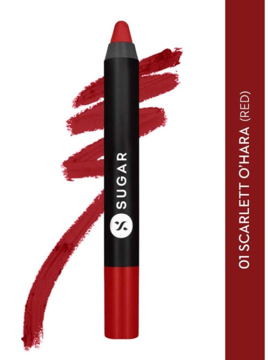 Matte As Hell Crayon Lipstick - 01 Scarlett O'Hara (Red) - 32 Shades