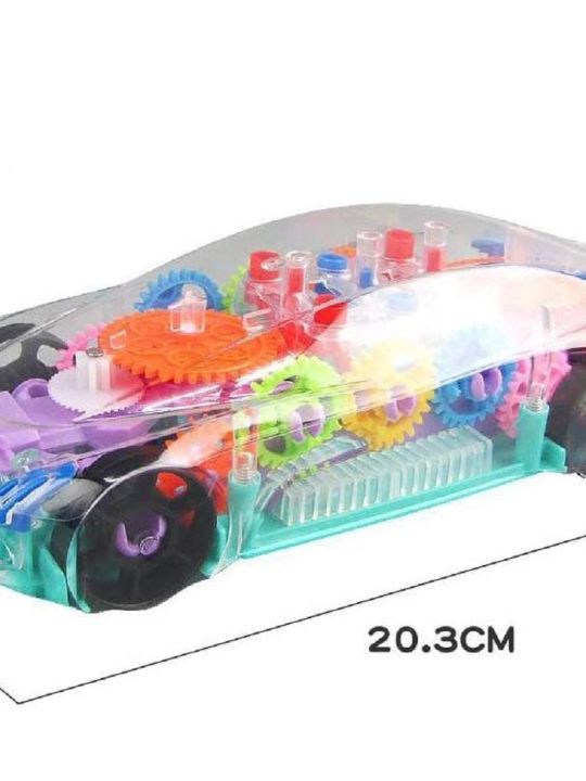 3D Car with 360 Degree Rotation, Gear Simulation Mechanical Car (Cable World)