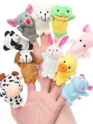 Animal Finger Puppets - Set of10 (House of Quirk)