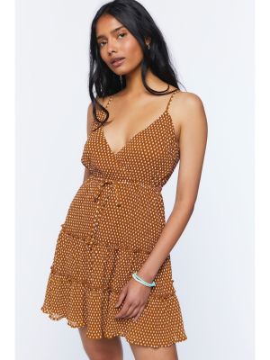 Brown Geometric Mini Dress (Forever 21)