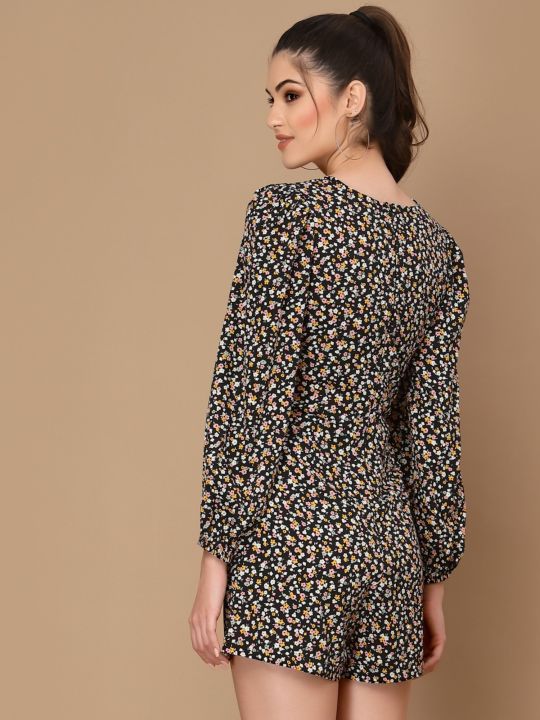 Ditsy Floral Basic Play Suit (KASSUALLY)