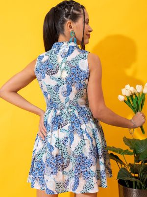 Floral Sleeveless Crepe Shirt Mini Dress (Stylecast X Hersheinbox)
