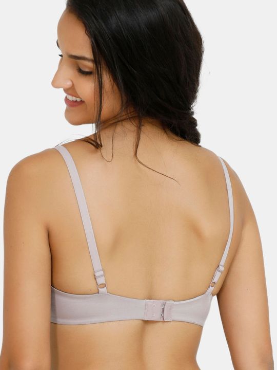 Marshmallow Padded Non Wired 3/4th Coverage T-Shirt Bra (Purple Dove)