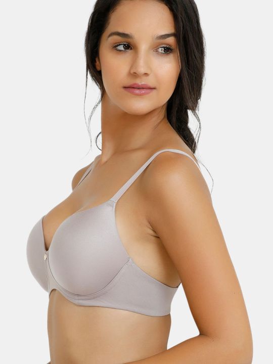 Marshmallow Padded Non Wired 3/4th Coverage T-Shirt Bra (Purple Dove)