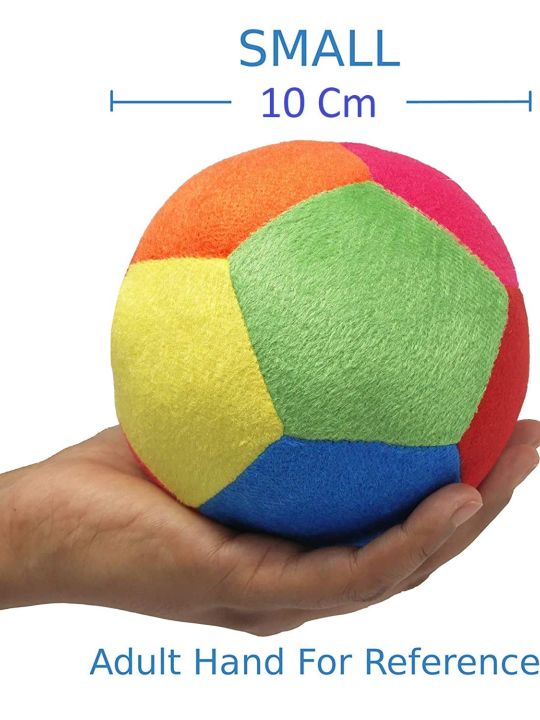 Plush Soft Toy Cute Kids Animal Home Decor, 10 cm, Rattle Ball (Babique)