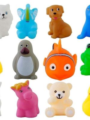Rubber Colorful Floating Baby Toys Bath Aquatic Animals Chu Chu Toys (Storio)