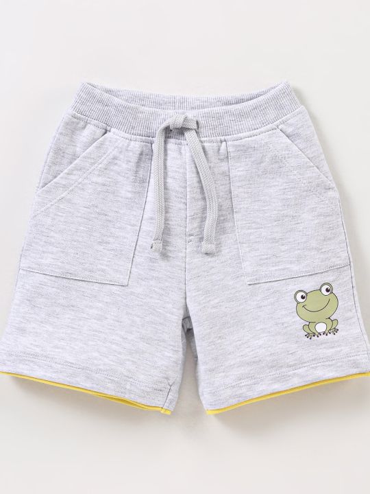 100% Cotton Knit Sleeveless T-Shirt & Shorts Set Froggy Print