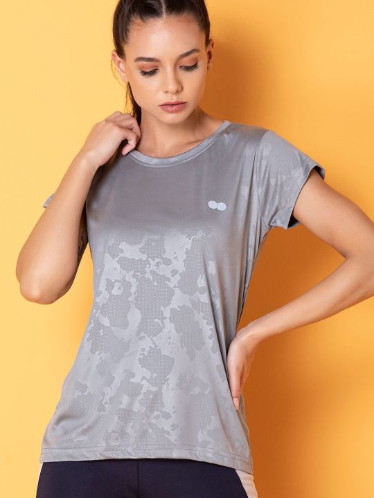 Active Printed T-Shirt in Grey
