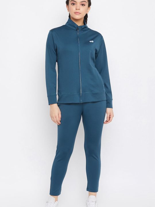 Activewear Jacket & Ankle-Length Tights in Teal