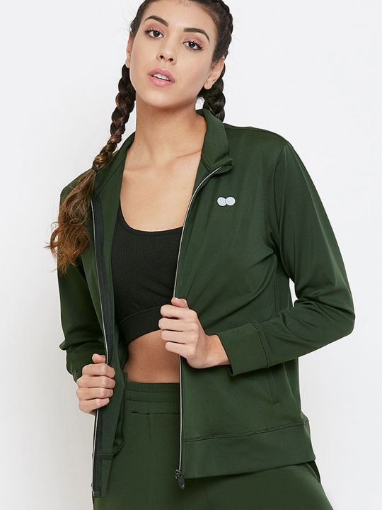 Activewear Jacket in Olive Green