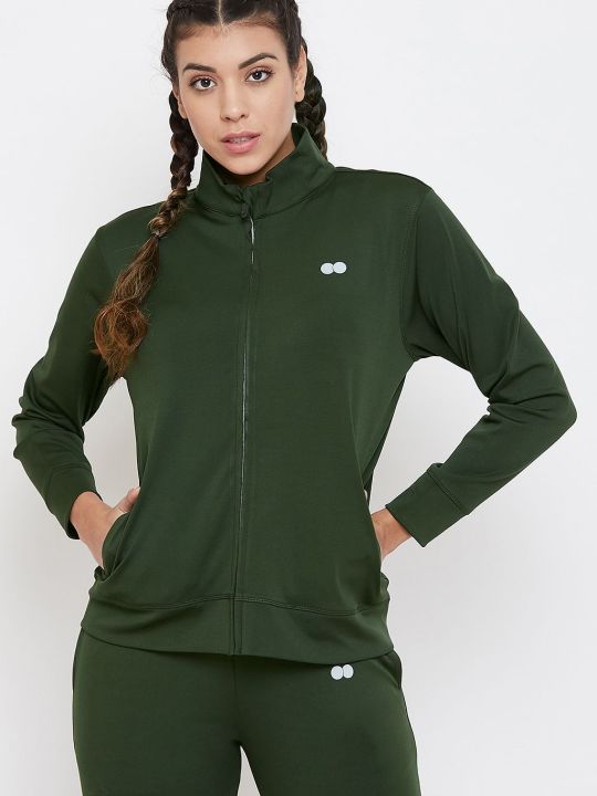 Activewear Jacket in Olive Green