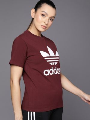 ADIDAS Originals Women Trefoil Brand Logo Printed T-shirt