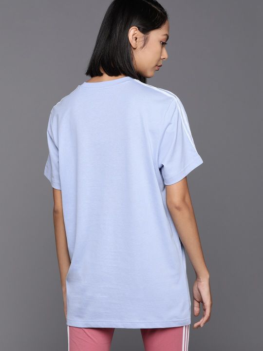 ADIDAS Pure Cotton 3-Striped Detail T-shirt