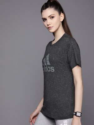 ADIDAS Women Charcoal Future Icons Winners 3 T-shirt
