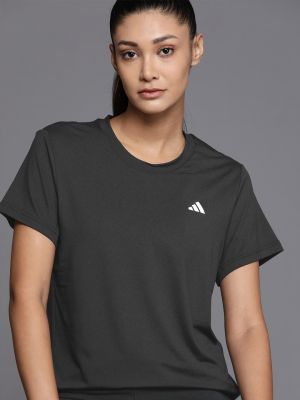 ADIDAS Women Charcoal Grey Aeroready Training T-shirt