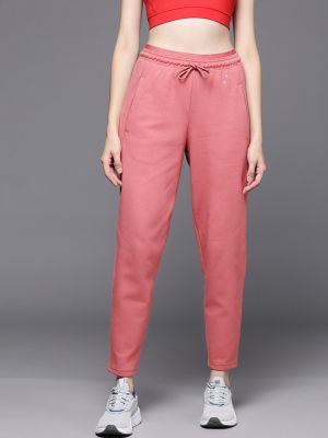ADIDAS Women Pink AOP Solid Track Pants