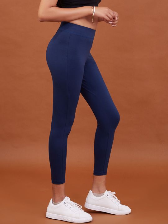 All Day Essential Cotton Leggings - NYAT076 French Navy (Nykd)