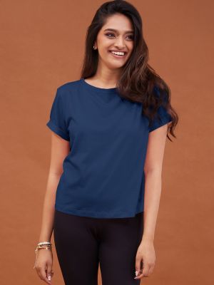 All Day Essential Cotton Modal Tee in Relaxed Fit - NYLE048 Estate (Nykd)