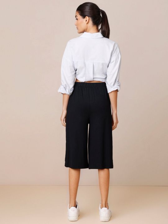 All Day Sooo Comfy Super Soft Modal Lounge Culottes - NYLE059 Anthracite (Nykd)