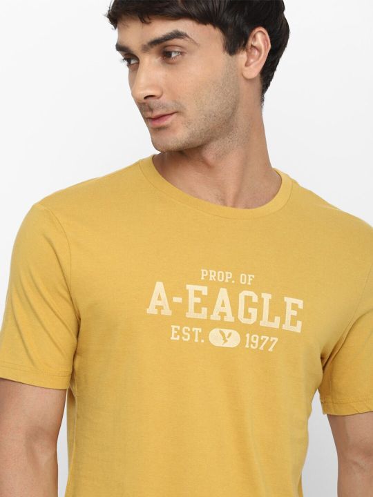 AMERICAN EAGLE OUTFITTERS Typography Printed Pure Cotton T-shirt