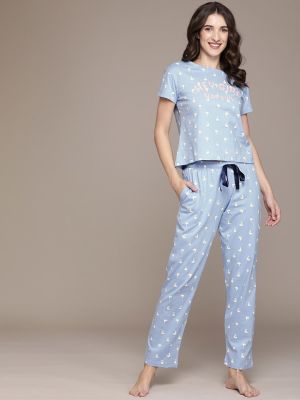 beebelle Conversational Printed Pure Cotton Night Suit