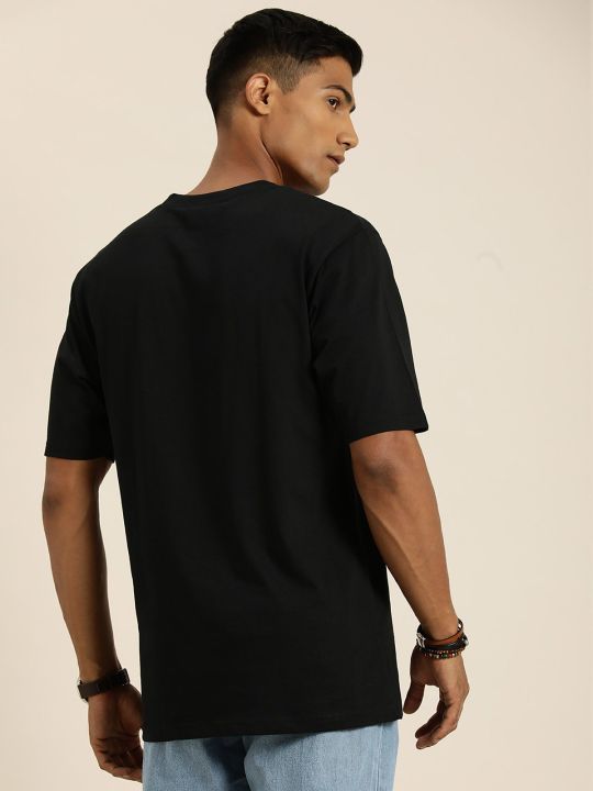 Black Graphic Oversized T-shirt (DILLINGER)