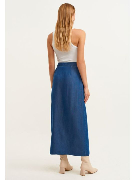 Blue Wrap Skirt (OXXO)
