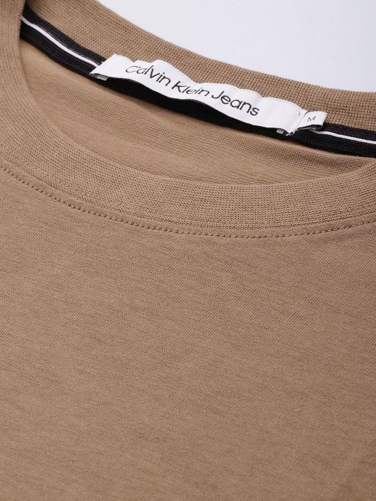 Calvin Klein Jeans Men Brand Logo Pure Cotton T-shirt