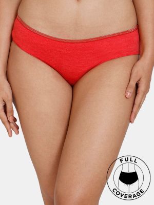 Colour Crazy Low Rise Full Coverage Hipster Panty - Salsa