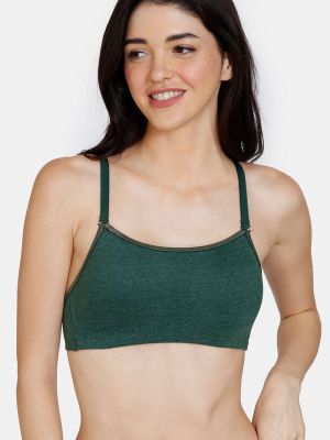Colour Crazy Padded Non Wired 3/4th Coverage Cami Bra - Botanical Garden