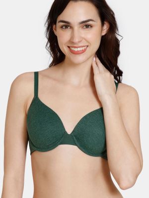 Colour Crazy Padded Wired 3/4th Coverage T-Shirt Bra - Botanical Garden