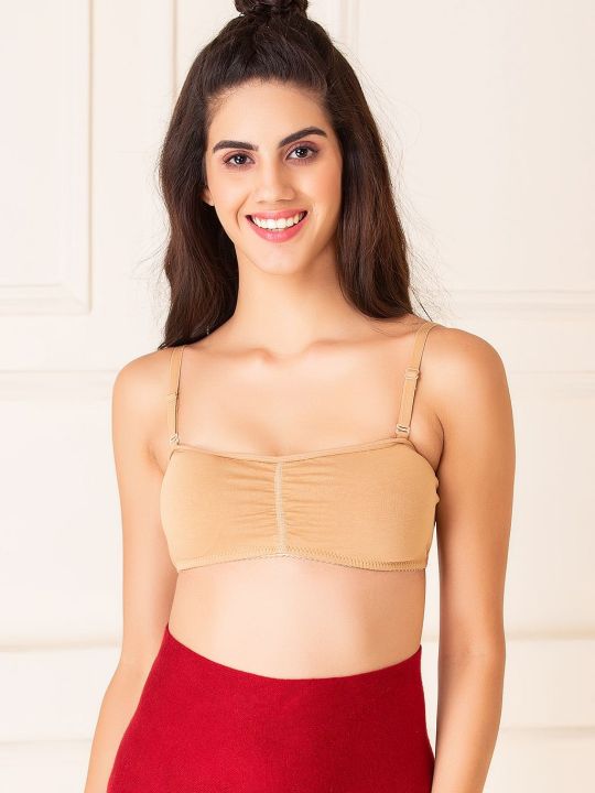 Cotton Non-padded Non-Wired Multiway Beginners Bra