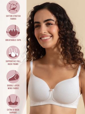 Cups of Joy Wire-free Shaping Bra-NYB094-White (Nykd)
