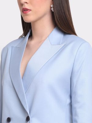 Ennoble Double-Breasted Comfort-Fit Blazer