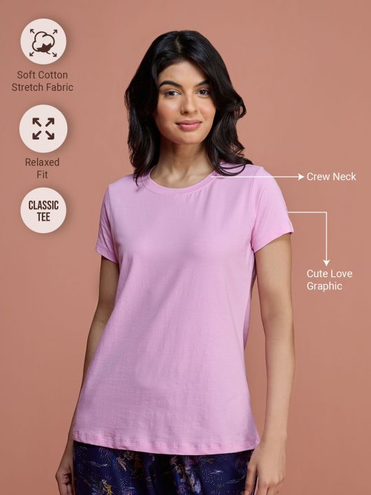 Essential Cotton Tee - Nyle216 - Pastel Lavender (Nykd)