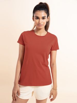 Essential Stretch Cotton Tee In Relaxed Fit , Nykd All Day-NYLE216 - Hot (Nykd)