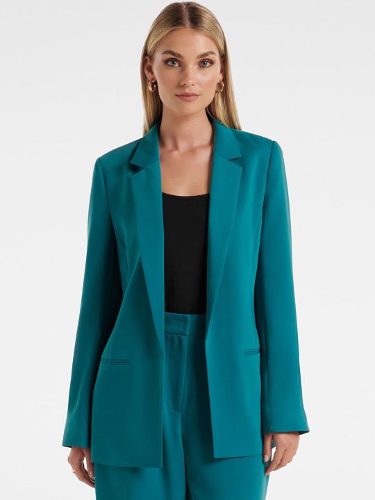 Forever New Women Single-Breasted Tailored-Fit Formal Blazer