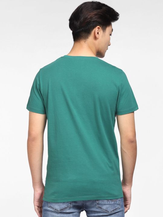 Green Logo Print Crew Neck T-shirt (Jack & Jones)