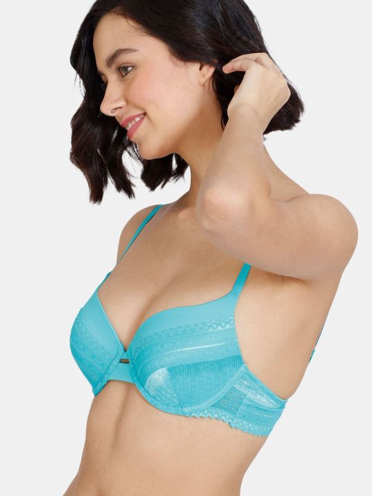Heartstopper Push-Up Wired 3/4th Coverage Bra - Ceramic