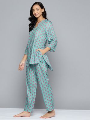HERE&NOW Women Printed Pyjama Set