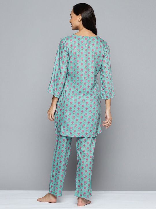 HERE&NOW Women Printed Pyjama Set