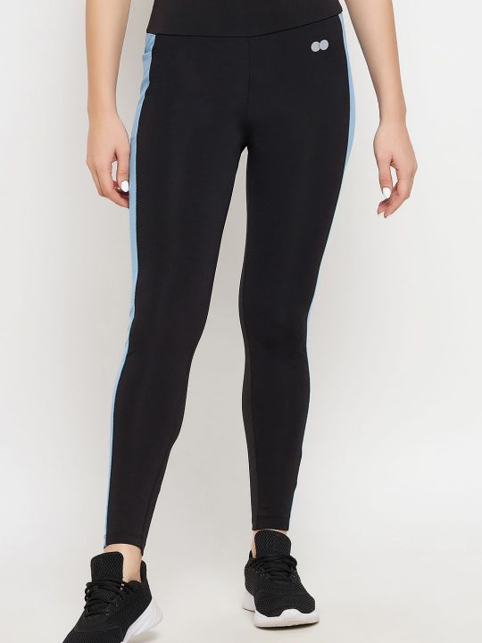 High-Rise Active Tights in Black with Side Pocket