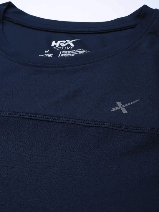 HRX by Hrithik Roshan Men Navy Advanced Rapid Dry T-shirt