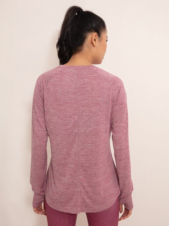 Long Sleeved Athletic Top - NYK311 Wistful Mauve (Nykd)