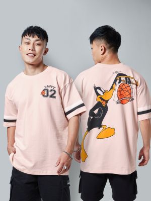 Looney Tunes: Daffy In Space Jam Oversized T-shirts For Mens