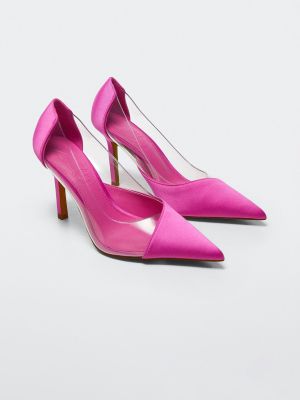 MANGO Pink Stiletto Heel Pumps