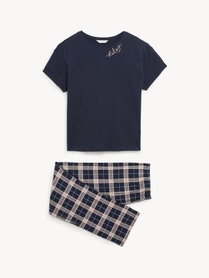 Marks & Spencer Checks Pure Cotton Night Suit