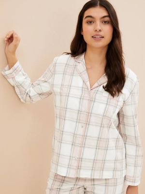 Marks & Spencer Women Checked Pure Cotton Night suit
