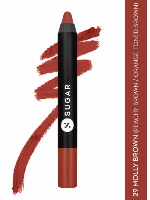 Matte As Hell Crayon Lipstick - 29 Molly Brown (Peachy brown / Orange toned brown)