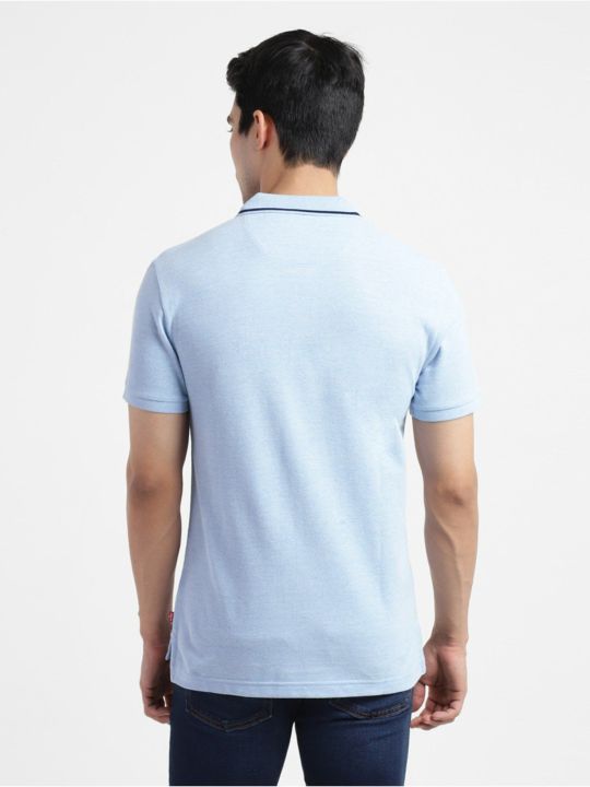 Men Blue Collar Polo T-Shirt (Levi's)